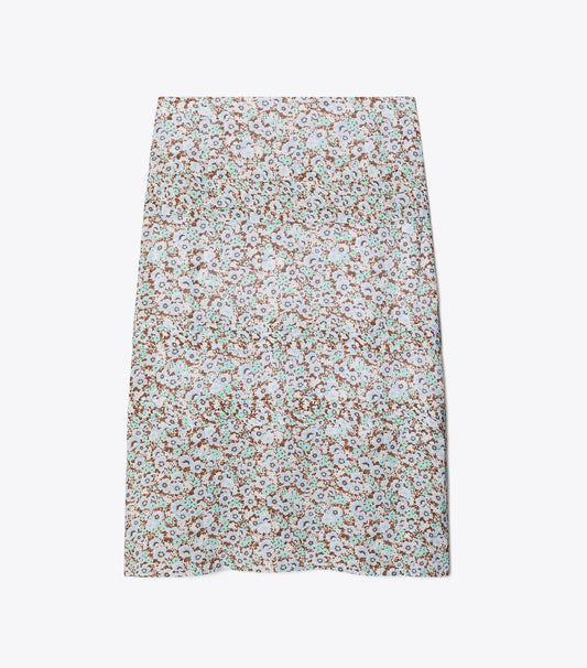 Tory Burch Customer Favorite - Viscose Skirt - Blue Floral