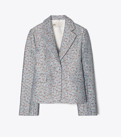 Tory Burch Best Seller - Jacquard Blazer - Blue Floral