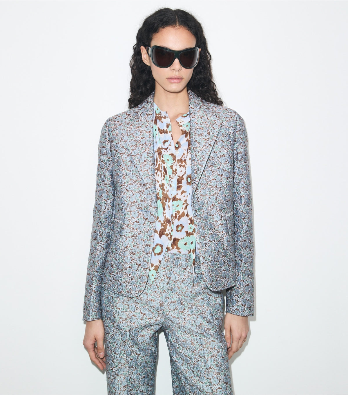 Tory Burch Best Seller - Jacquard Blazer - Blue Floral