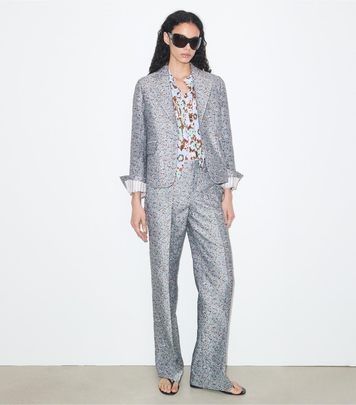 Tory Burch Best Seller - Jacquard Blazer - Blue Floral