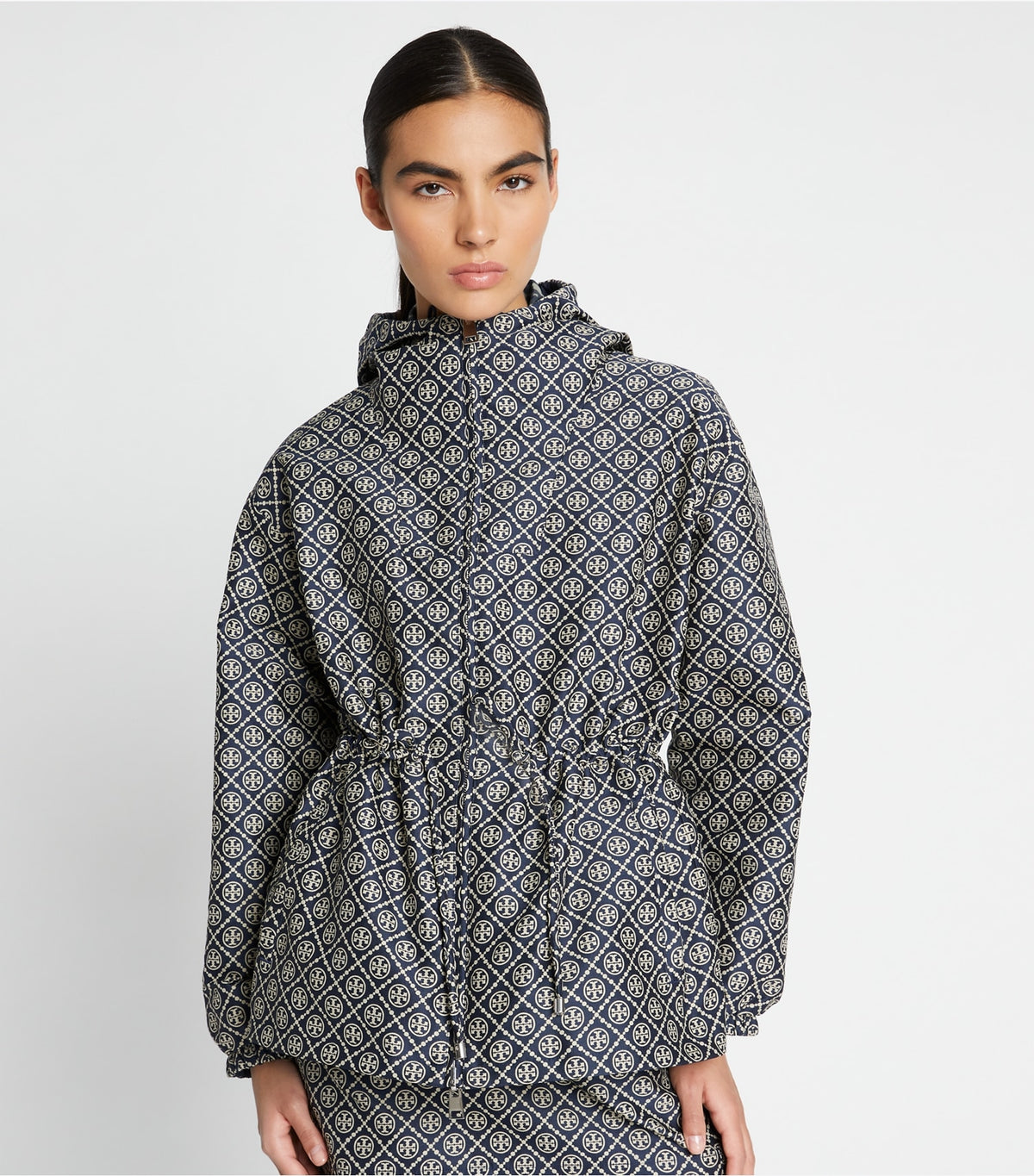 Tory Burch Best Seller - T Monogram Jacquard Anorak - Tory Navy T Monogram Small Sport