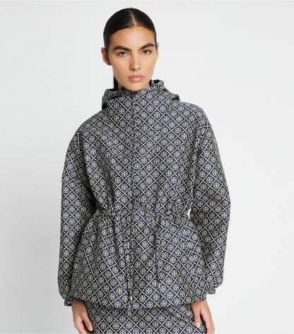 Tory Burch Best Seller - T Monogram Jacquard Anorak - Tory Navy T Monogram Small Sport