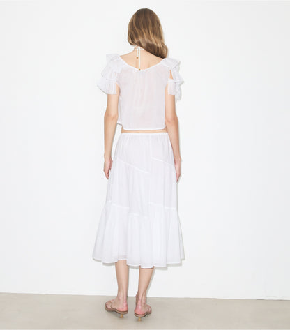 Tory Burch Quality - Cotton Skirt - White