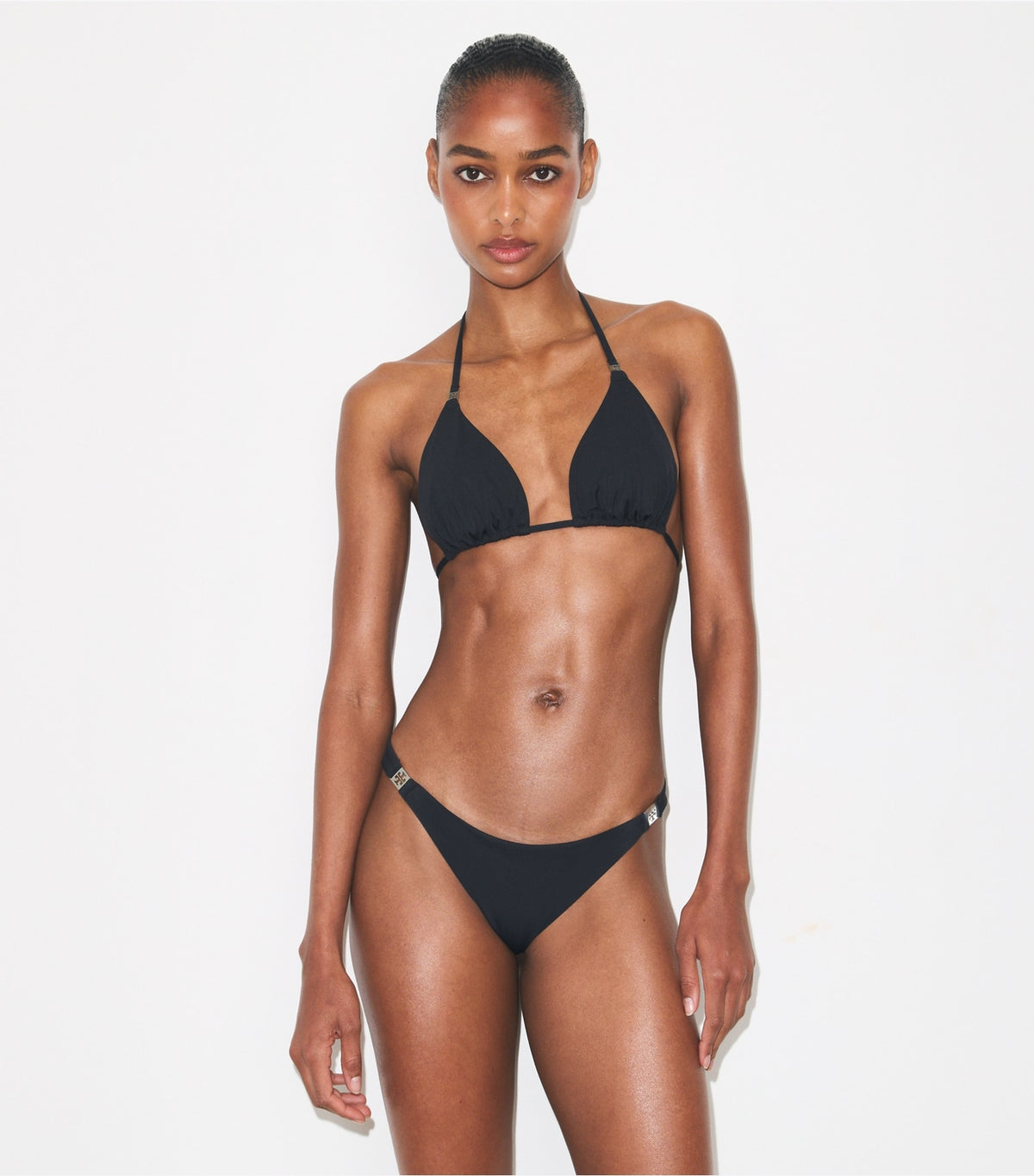 Tory Burch Quality - Solid Bikini Bottom - Black