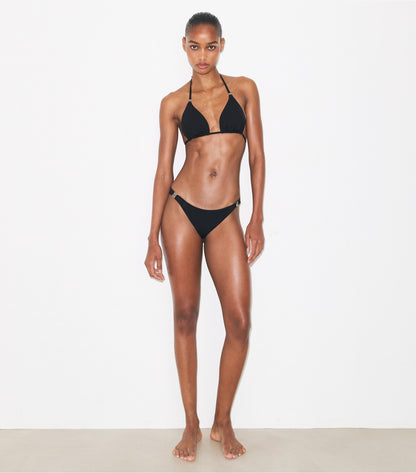 Tory Burch Quality - Solid Bikini Bottom - Black