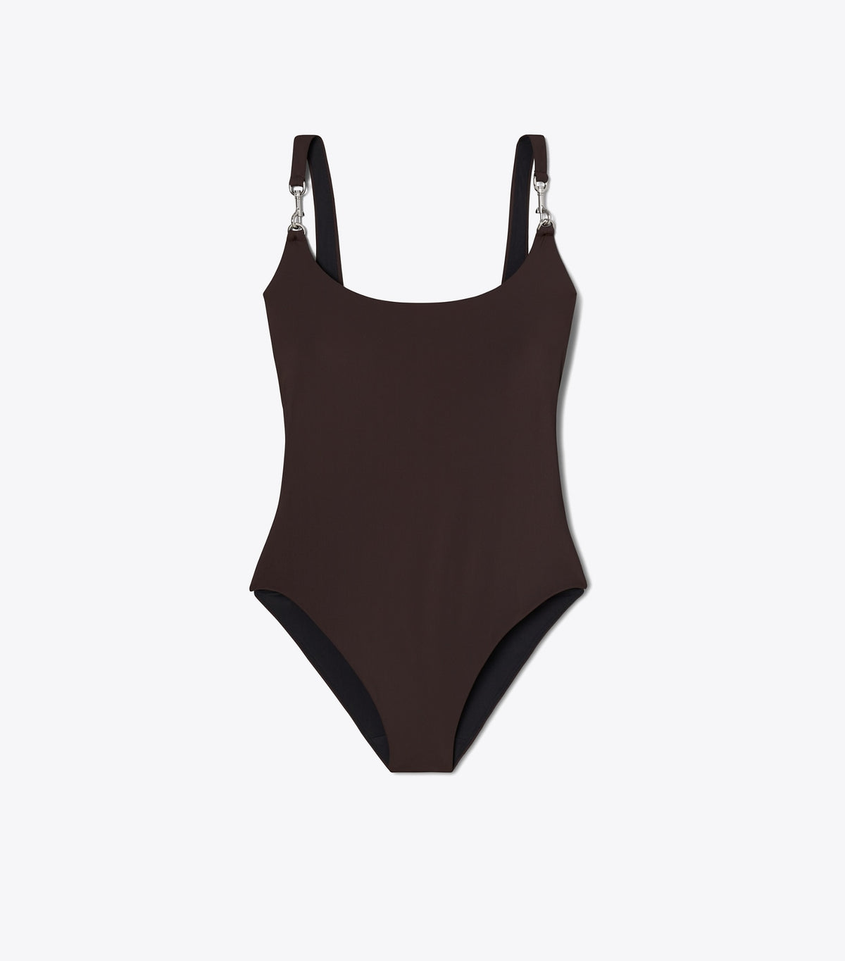 Tory Burch Premium - Clip Tank Swimsuit - Dark Brown