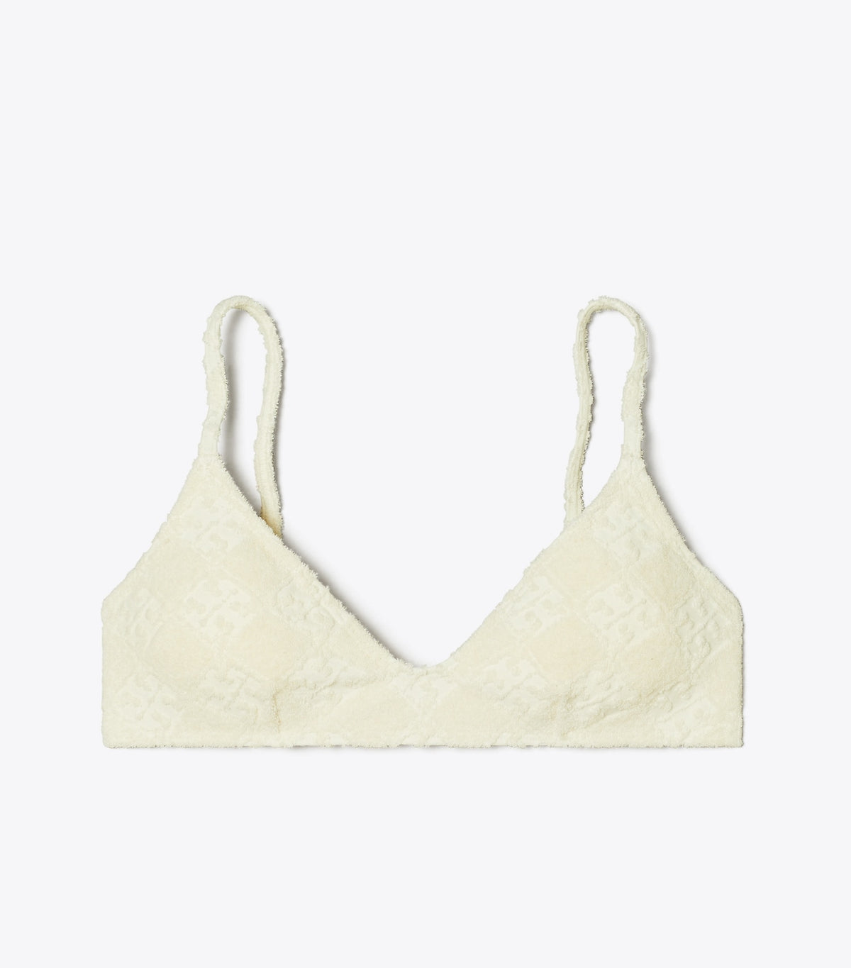 Tory Burch Trending - Terry Logo Bikini Top - New Ivory