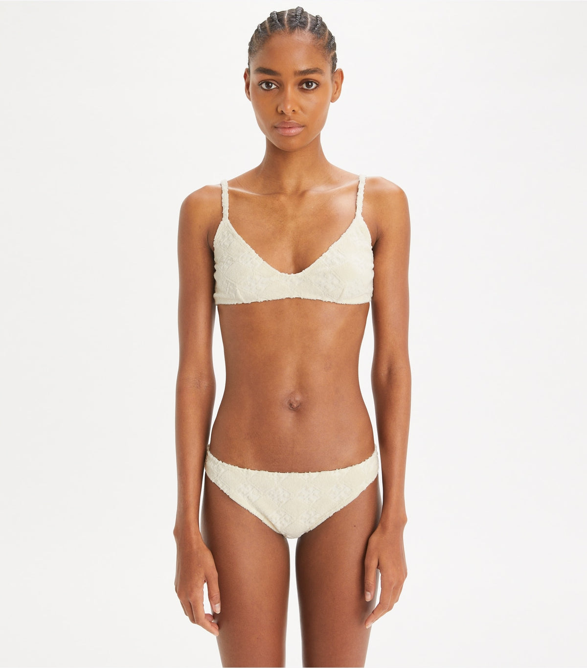 Tory Burch Trending - Terry Logo Bikini Top - New Ivory