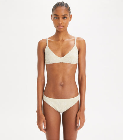 Tory Burch Trending - Terry Logo Bikini Top - New Ivory