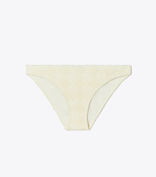 Tory Burch Special Offer - Terry Logo Bikini Botttom - New Ivory