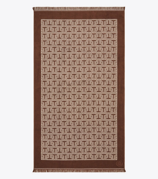 Tory Burch Top Pick - T-Tile Beach Towel - Brown