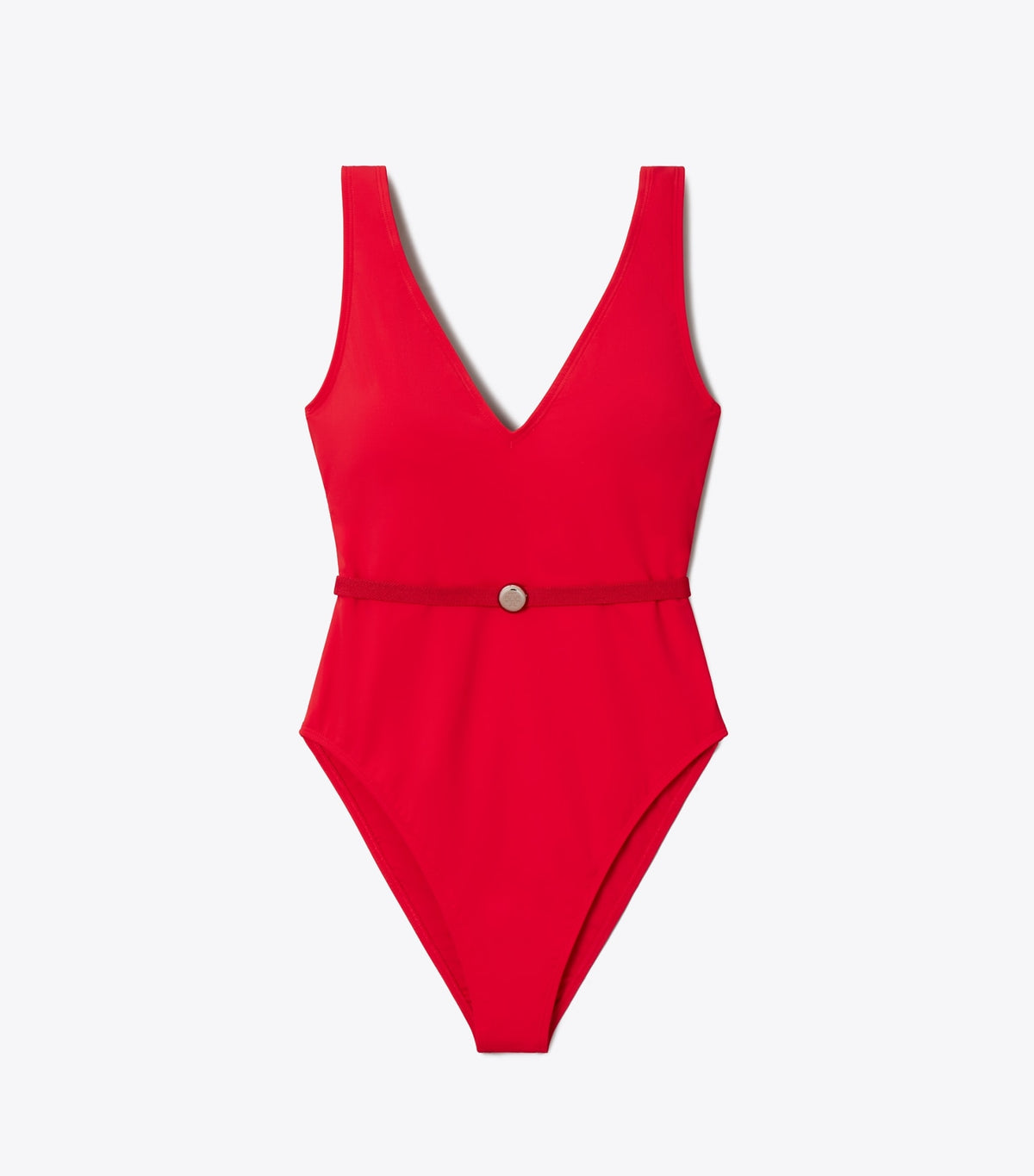 Tory Burch Discount - Belted Swimsuit - Bright Red