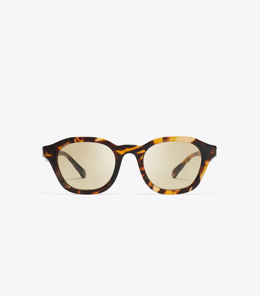 Tory Burch New - Kira Round Sunglasses - Tortoise/Yellow