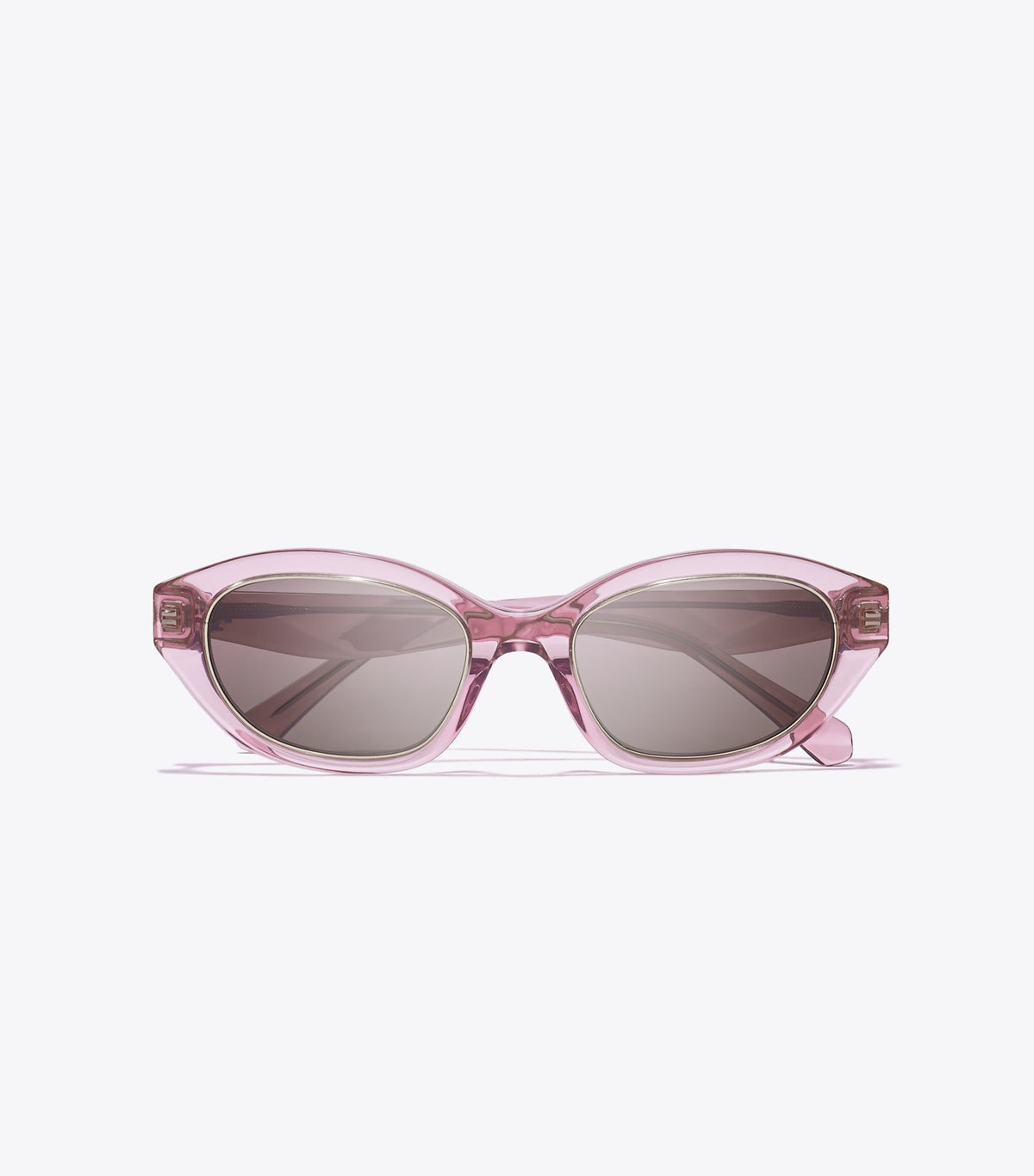 Tory Burch Exclusive - Kira Cat-Eye Sunglasses - Transparent Pink/ Dark Brown