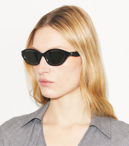 Tory Burch Exclusive - Kira Cat-Eye Sunglasses - Transparent Pink/ Dark Brown