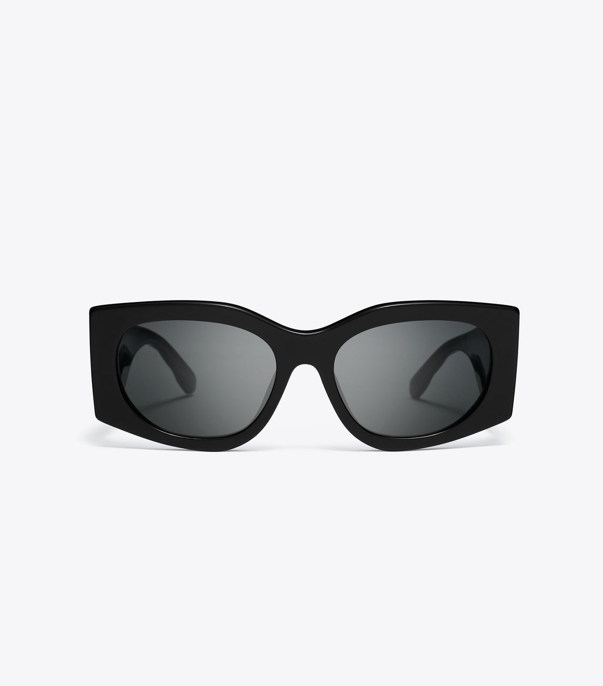 Tory Burch Smart Buy - Kira Rectangle Sunglasses - Black/Dark Grey