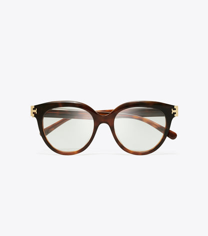 Tory Burch Latest - Eleanor Round Eyeglasses - Gradient Tortoise