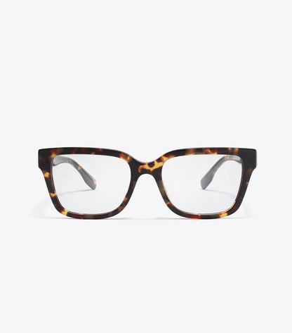 Tory Burch Best Price - Miller Square Eyeglasses - Dark Tortoise