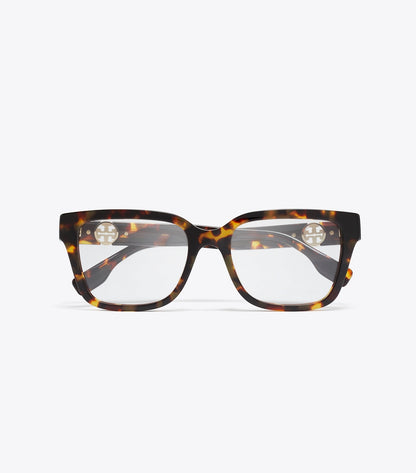 Tory Burch Best Price - Miller Square Eyeglasses - Dark Tortoise
