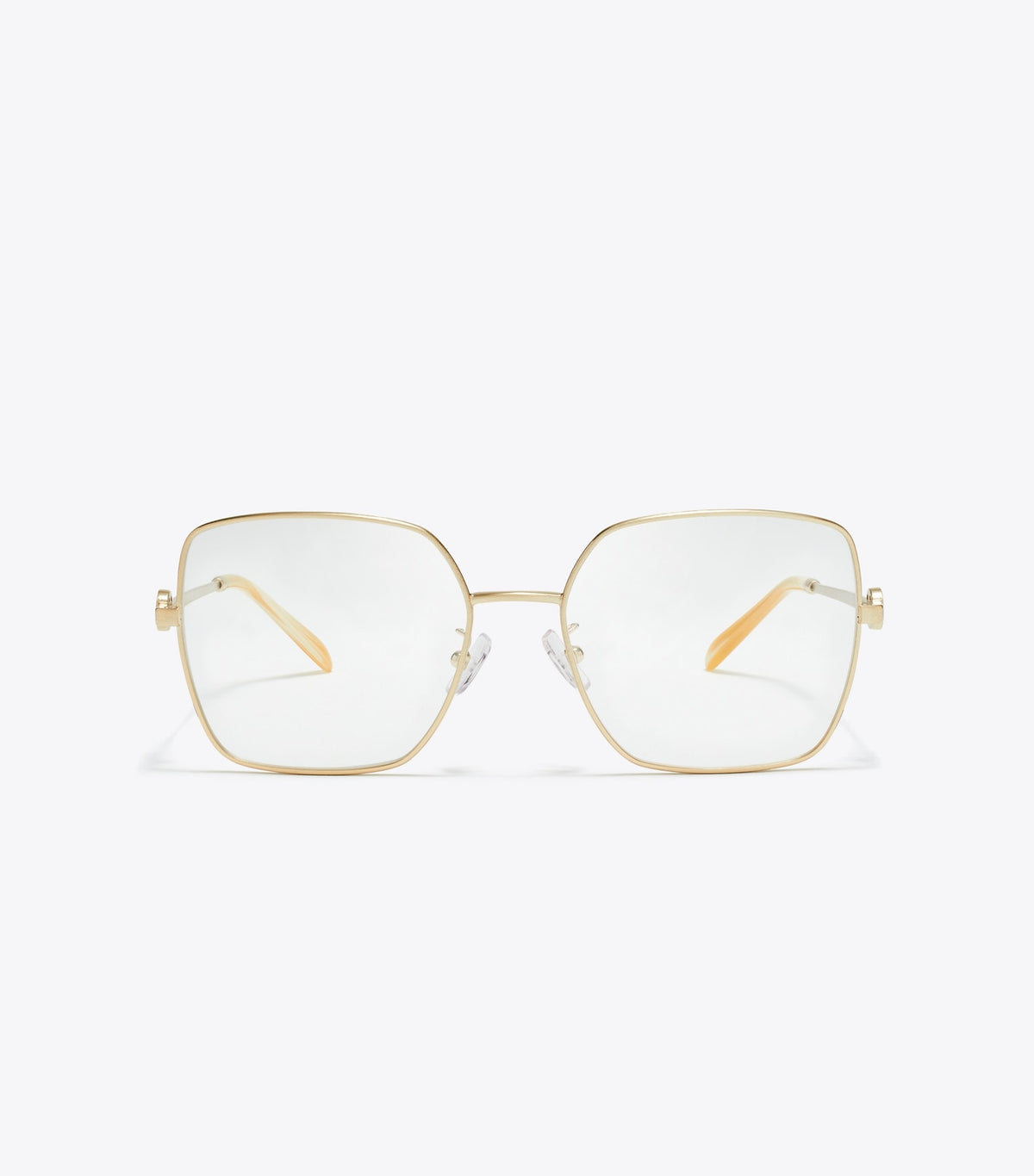 Tory Burch Signature - Miller Metal Square Eyeglasses - Brushed Light Gold
