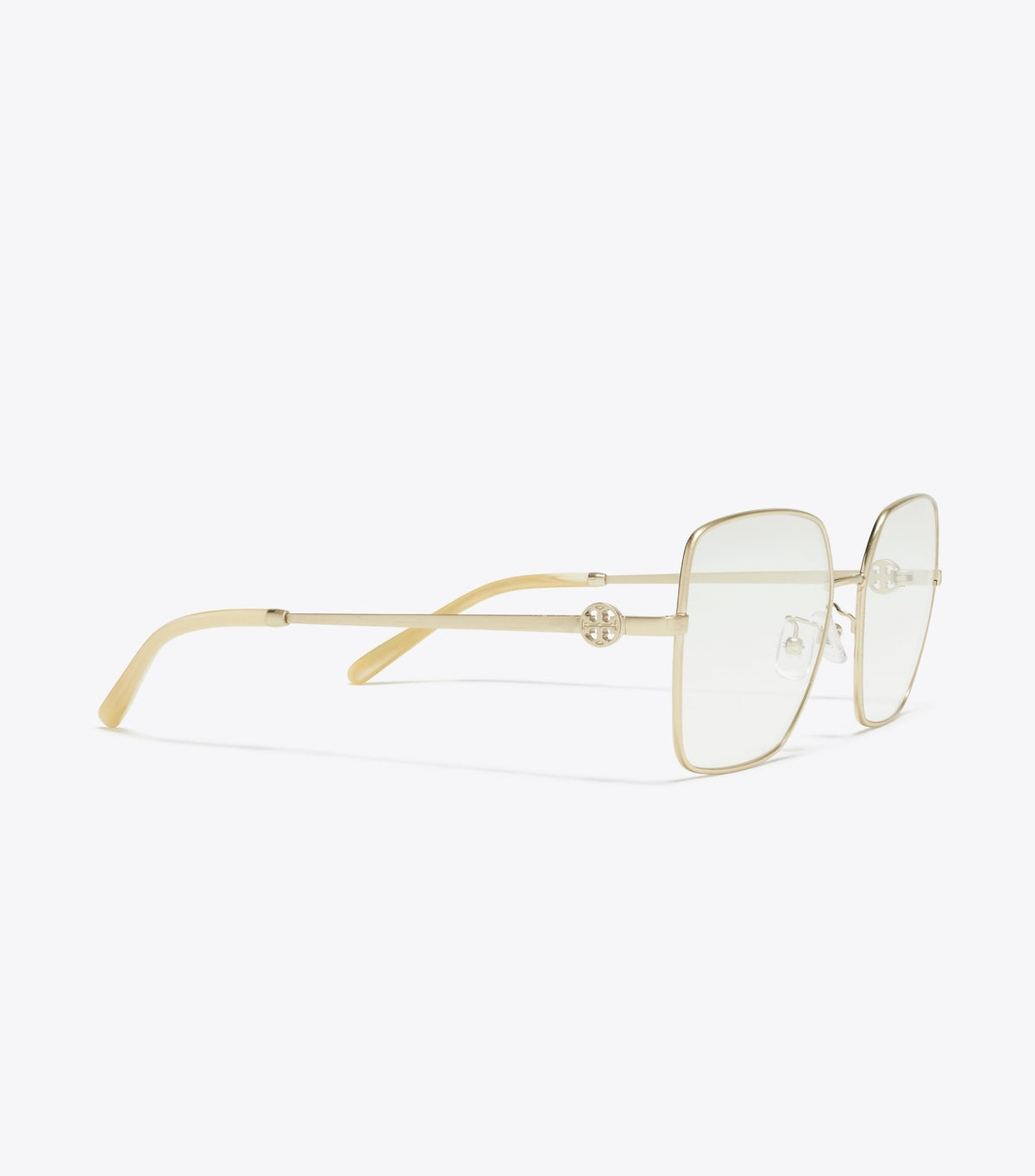 Tory Burch Signature - Miller Metal Square Eyeglasses - Brushed Light Gold