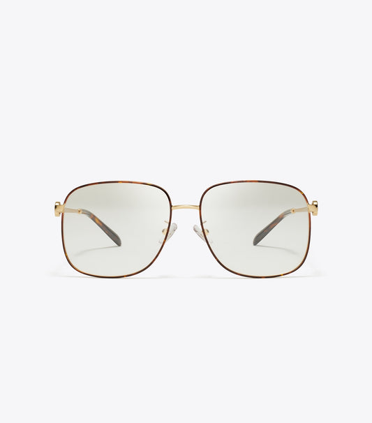 Tory Burch Great Value - Miller Metal Square Eyeglasses - Gold