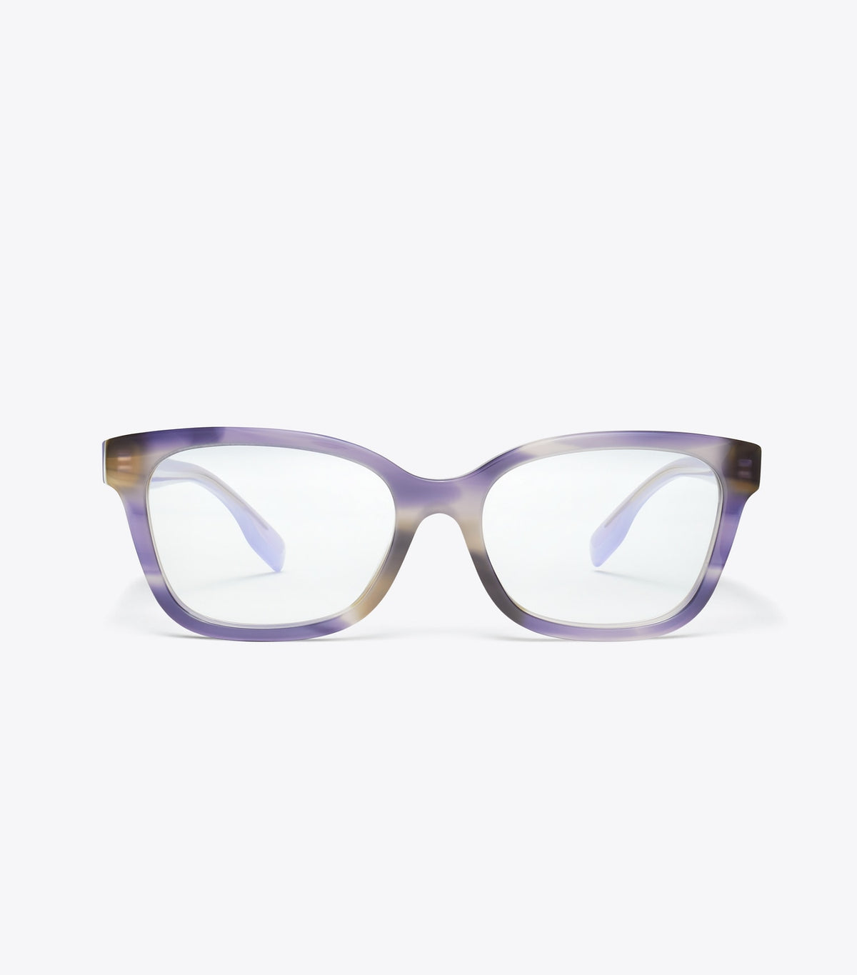 Tory Burch Best Seller - Miller Square Eyeglasses - Purple Striated/Purple