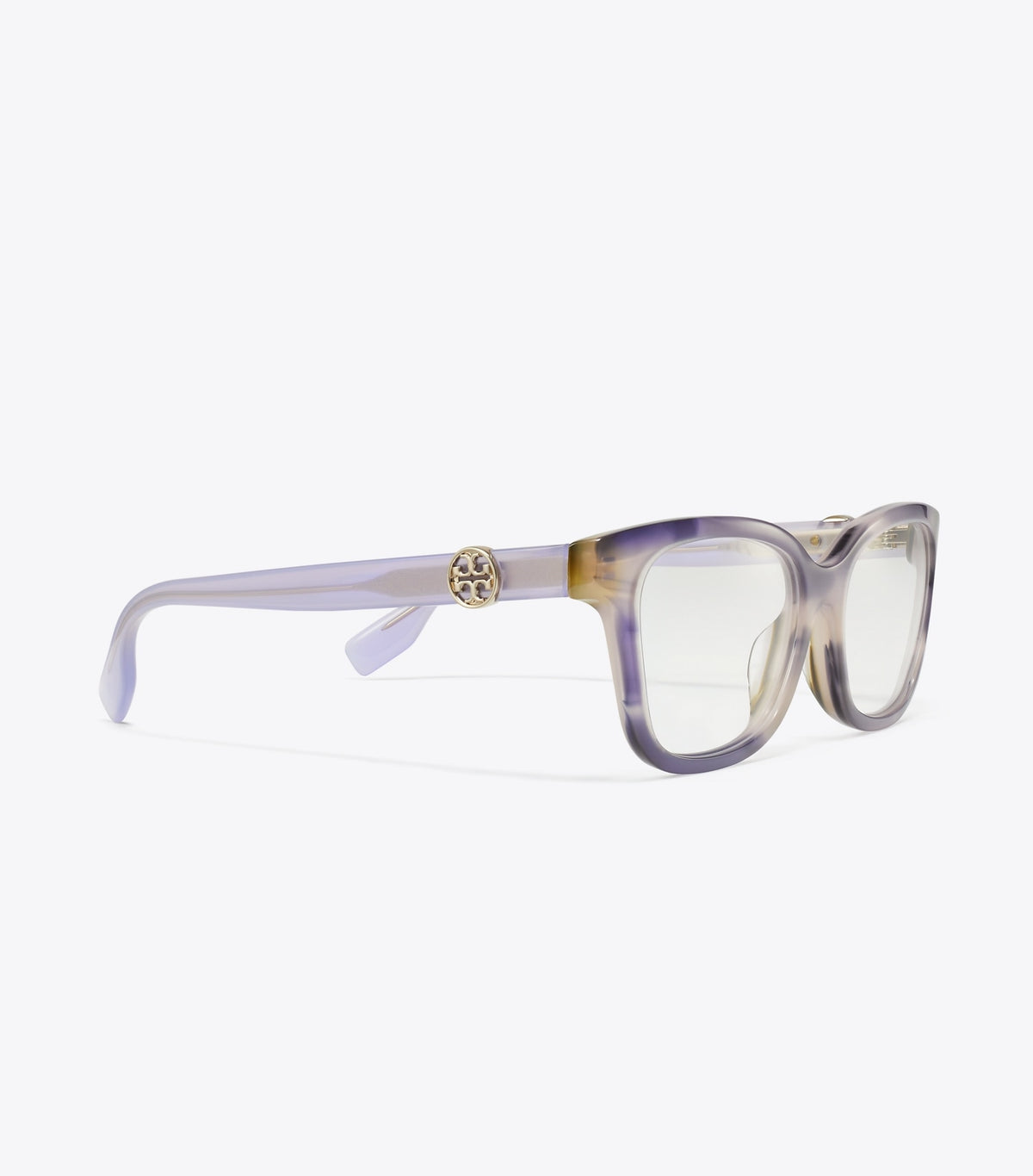 Tory Burch Best Seller - Miller Square Eyeglasses - Purple Striated/Purple