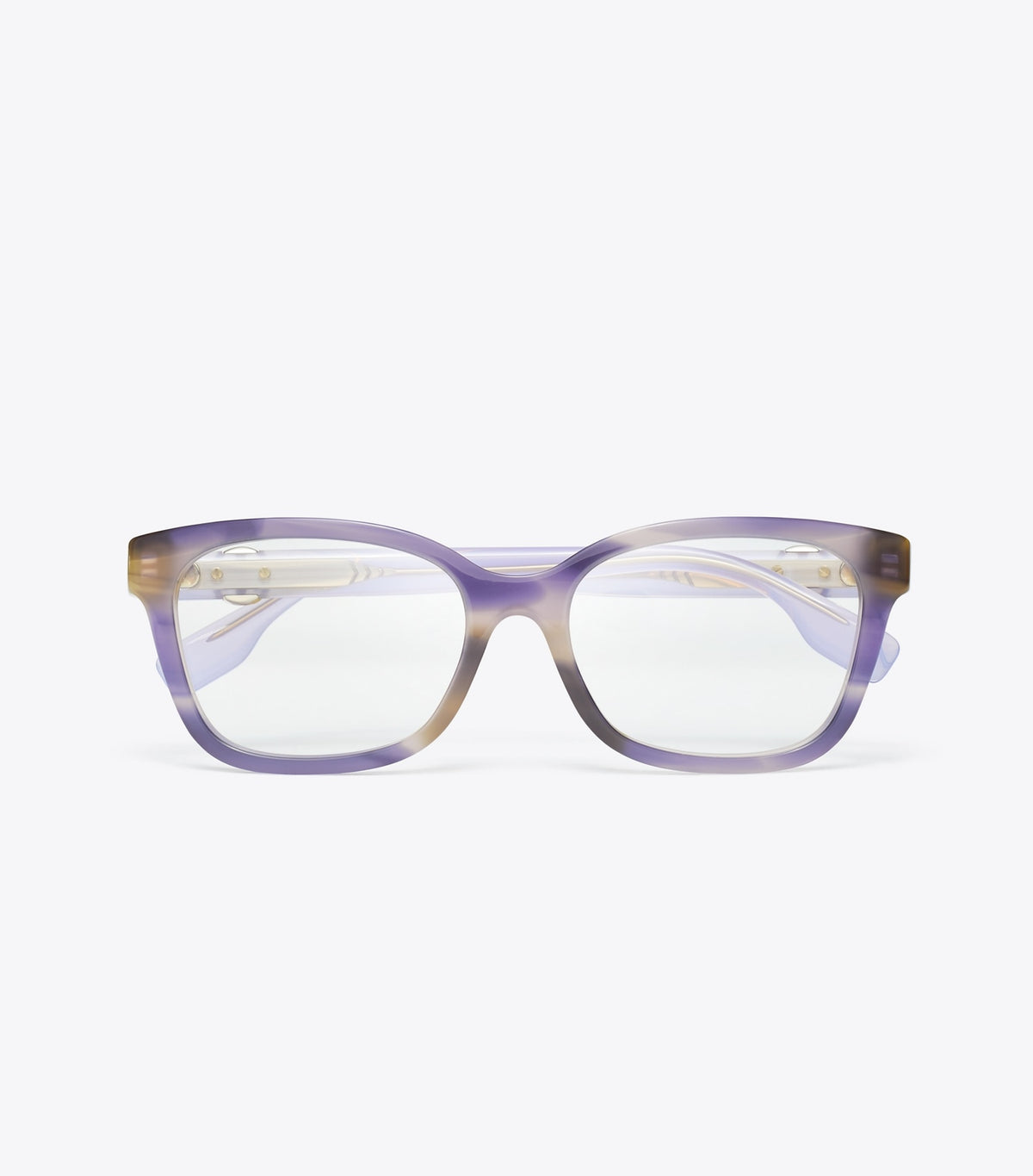 Tory Burch Best Seller - Miller Square Eyeglasses - Purple Striated/Purple