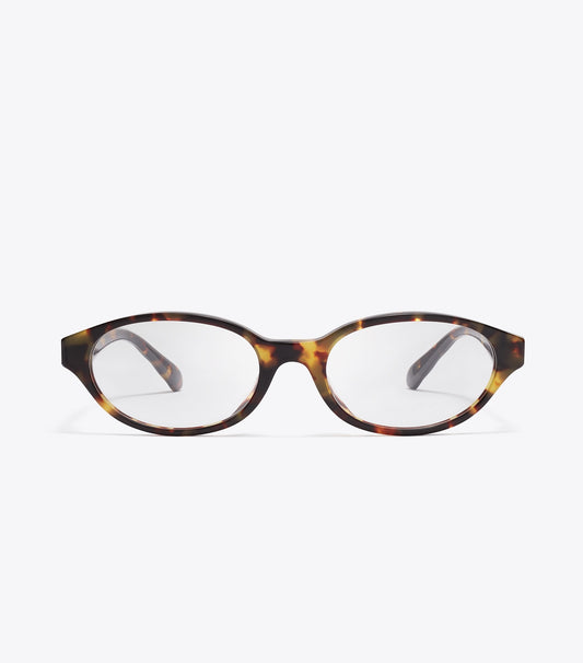 Tory Burch Everyday - Kira Oval Eyeglasses - Dark Tortoise