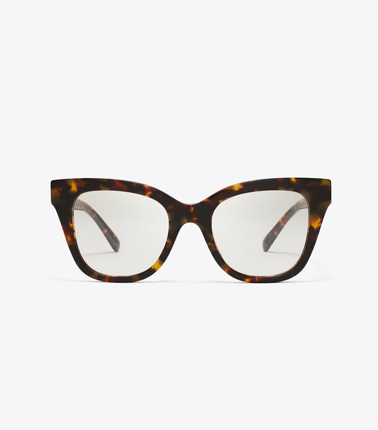 Tory Burch Recommended - Pierced Oversized Cat-Eye Eyeglasses - Dark Tortoise