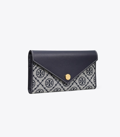 Tory Burch Special Offer - T Monogram Envelope Wallet - Tory Navy