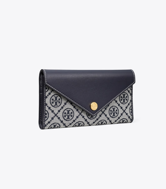 Tory Burch Special Offer - T Monogram Envelope Wallet - Tory Navy