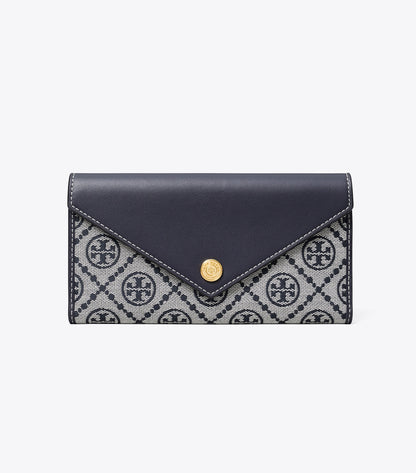 Tory Burch Special Offer - T Monogram Envelope Wallet - Tory Navy