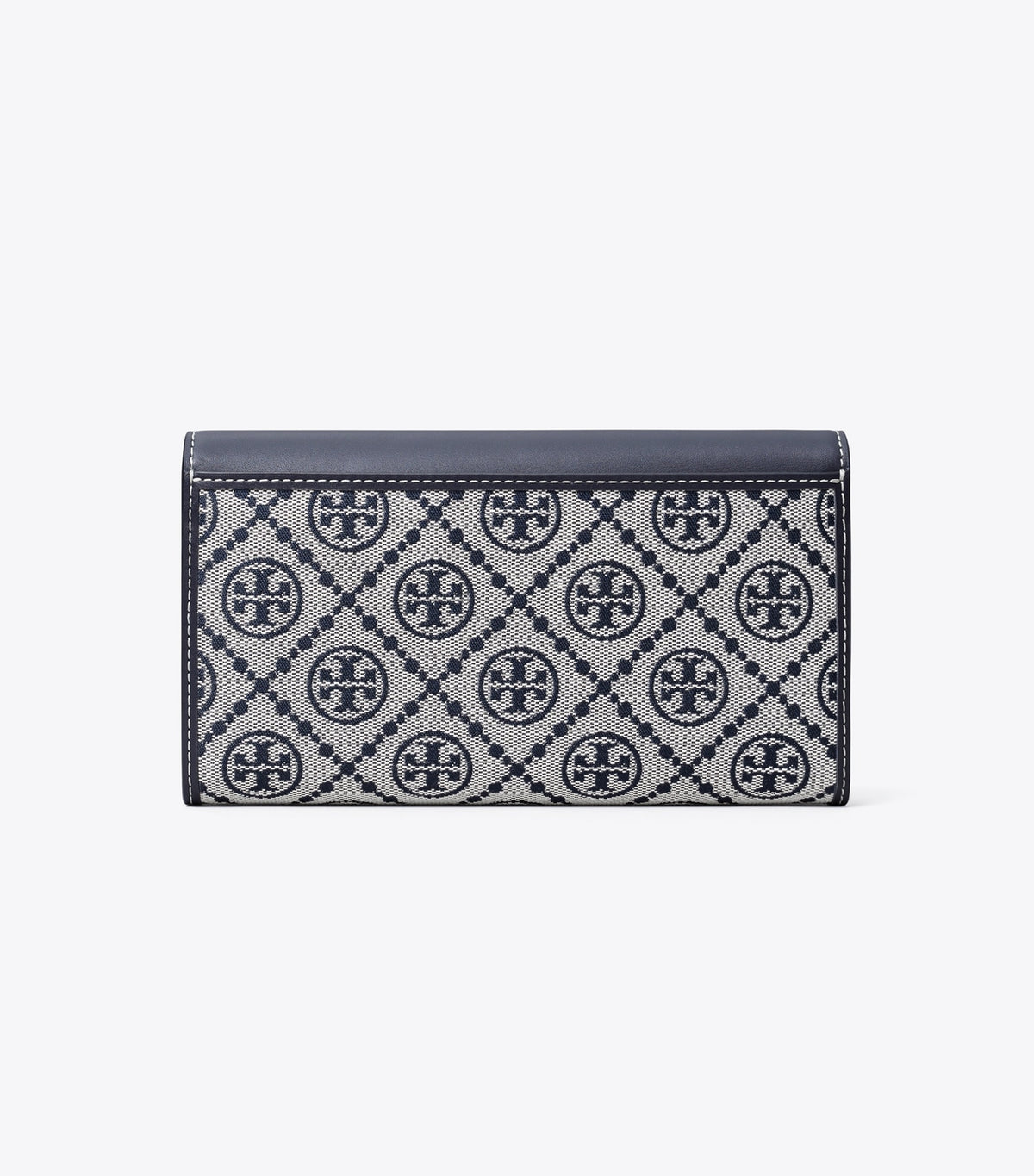 Tory Burch Premium - T Monogram Wide Envelope Wallet - Tory Navy