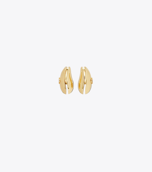 Tory Burch Smart Buy - Small Pierced Earrings - Light Brass