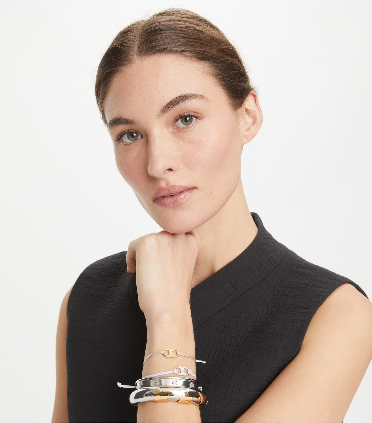 Tory Burch Recommended - Embrace Ambition Bracelet - Tory Gold / Green