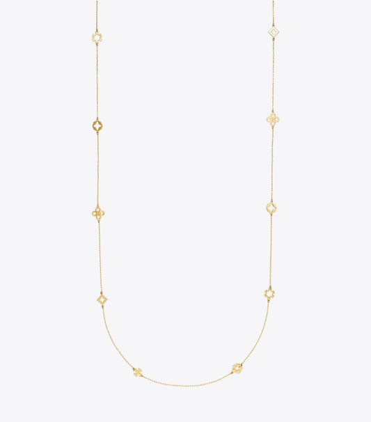 Tory Burch Exclusive - Forget Me Not Long Necklace - Tory Gold