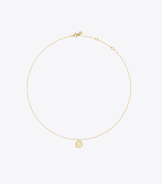 Tory Burch Hot Sale - Icon Pendant Necklace - Tory Gold