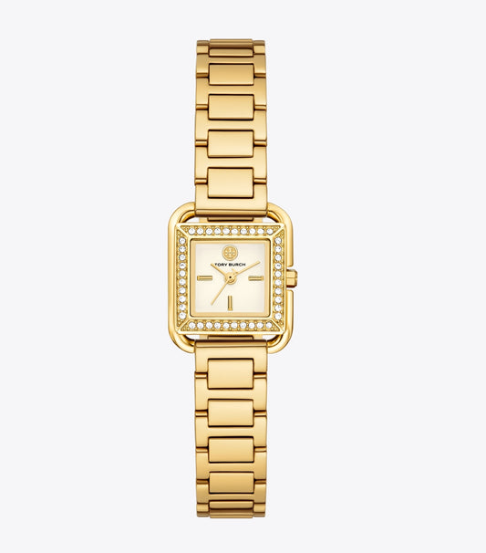 Tory Burch Deals - Small Kira Watch - Ivory/Stones/Gold