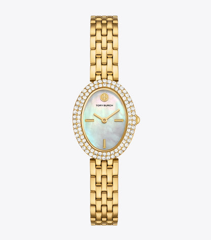 Tory Burch Everyday - Oval Watch - Mop/Stones/Gold