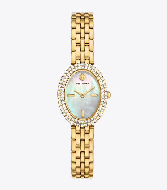 Tory Burch Everyday - Oval Watch - Mop/Stones/Gold