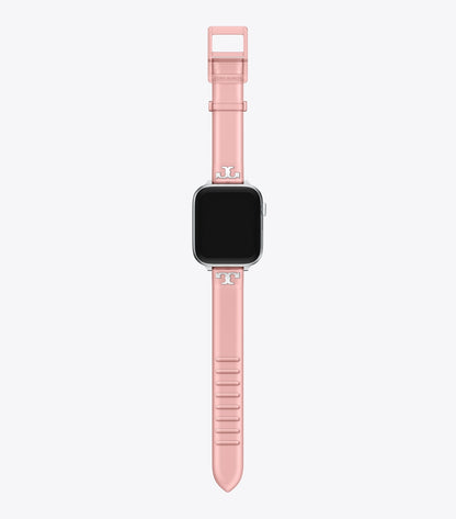 Tory Burch Best Price - Single T Jelly Band for Apple Watch® - Light Pink