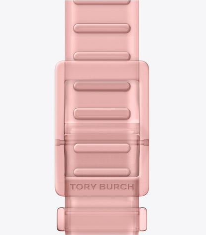 Tory Burch Best Price - Single T Jelly Band for Apple Watch® - Light Pink