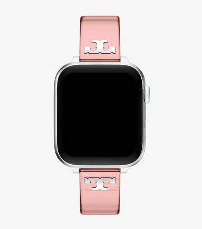Tory Burch Best Price - Single T Jelly Band for Apple Watch® - Light Pink