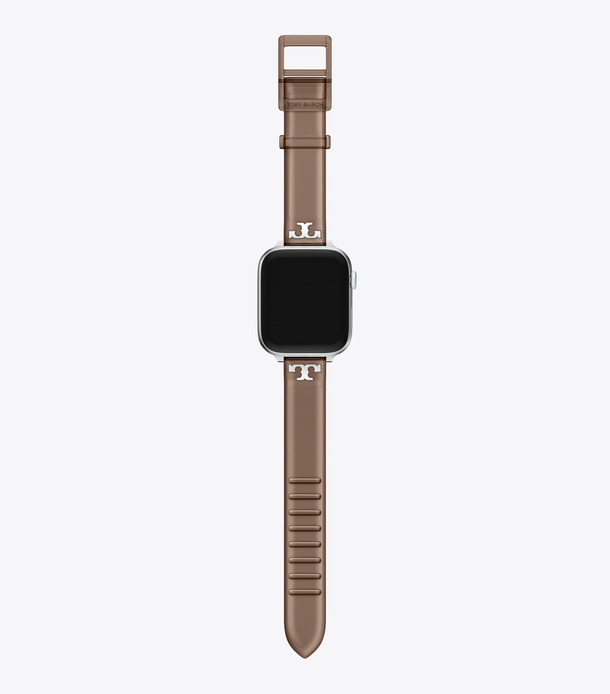 Tory Burch Classic - Single T Jelly Band for Apple Watch® - Light Brown
