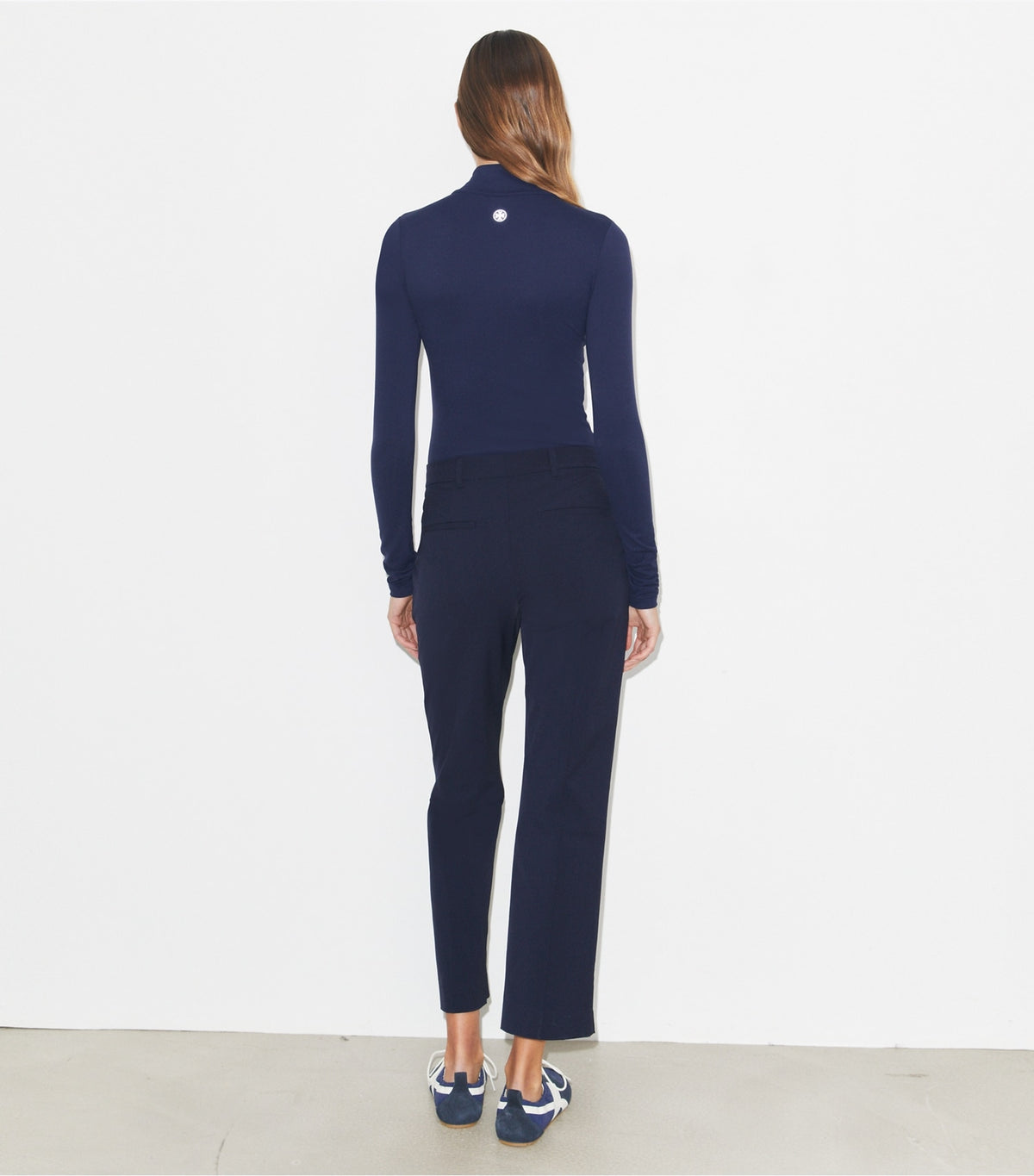 Tory Burch Quality - Cropped Stretch Golf Pant - Medium Navy