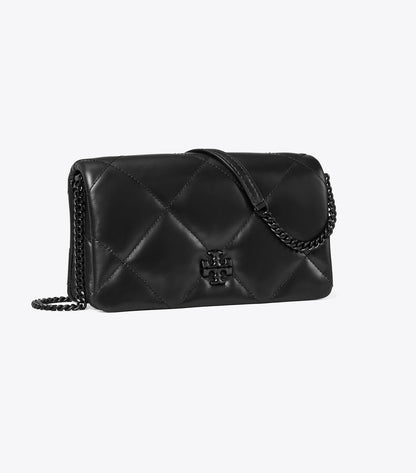 Tory Burch Popular - Kira Diamond Quilt Crossbody - Black