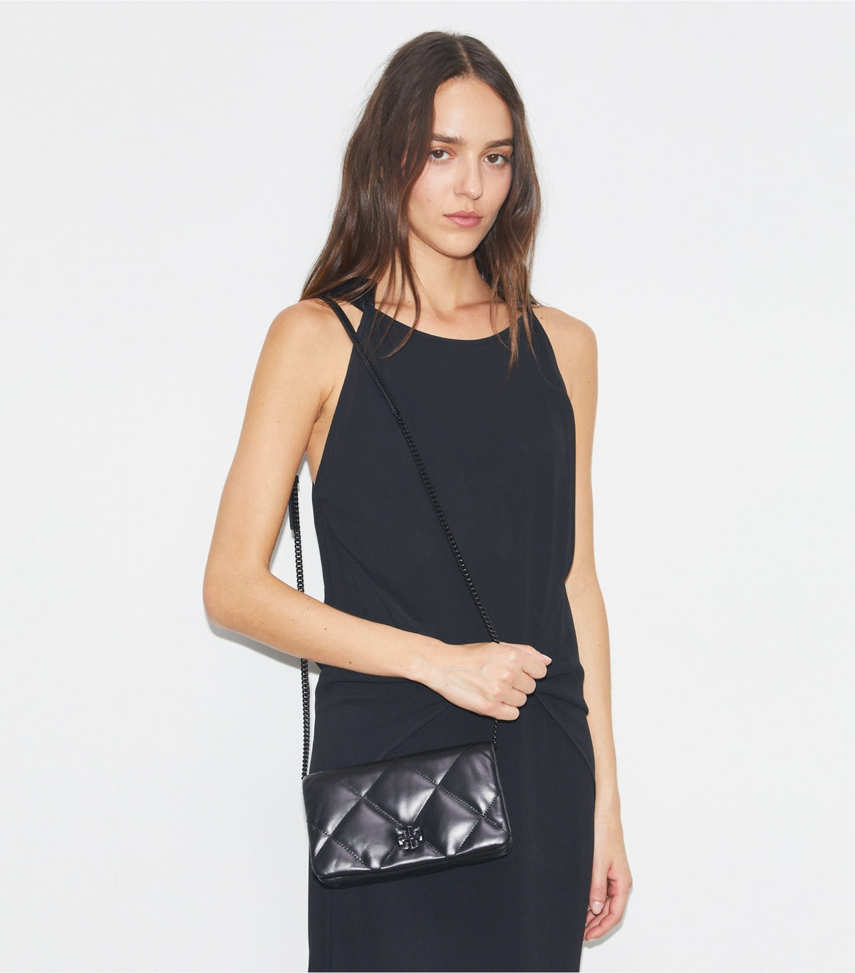 Tory Burch Popular - Kira Diamond Quilt Crossbody - Black